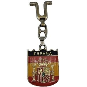 Vintage Spanish Coat of Arms Keychain